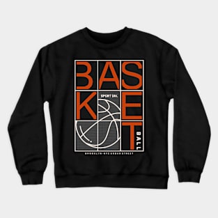 Basket Letter Crewneck Sweatshirt